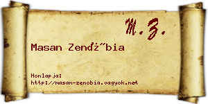 Masan Zenóbia névjegykártya